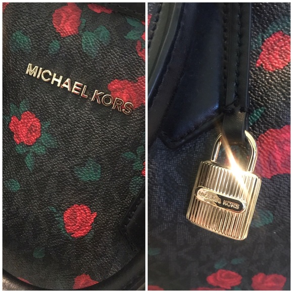 👑✅PRICE FIRM✅Beautiful Floral Michaeal Kors hand bag. NWT - Picture 6 of 15
